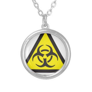 Warning Biohazard Sign Necklaces