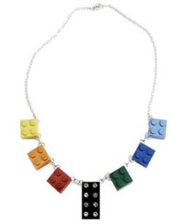 Recycled Lego Swarovski Crystal Necklace Clothing
