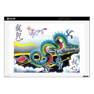 Chinese Dragon theme Decals For 17" Laptops