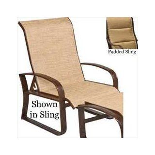 Martinique Padded Sling Adjustable Lounge Chair   Aluminum Patio Furniture  Patio, Lawn & Garden