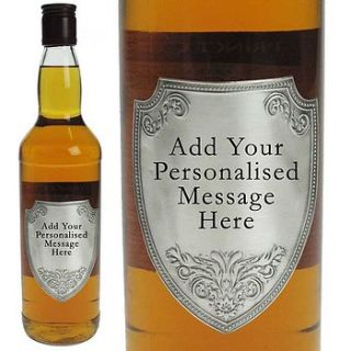 single malt whisky with pewter label by giftsonline4u