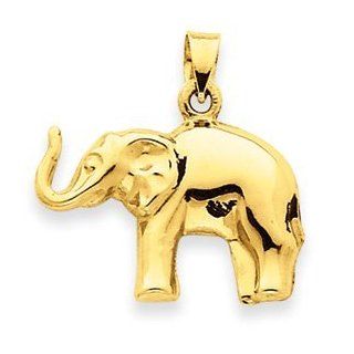 14k Gold Elephant Pendant Jewelry