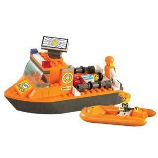 Hohong   Children Intellect training / Smart Thinking Training Plastic Blocks   SRS Emergency Rescue Teams First Aid Boat Toys & Games
