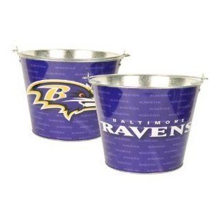 Baltimore Ravens NFL Metal Beer Bucket (Purple)  Sports Fan Coolers  Sports & Outdoors