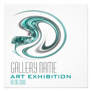 Art show gallery exhibition opening CUSTOMIZE Custom Invitation