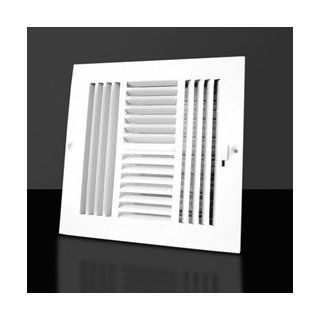 4 Way 6" X 6" Ceiling Sidewall Register Vent Cover   Heating Vents  