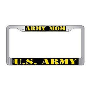 US Armed Forces Military Metal License Plate Frame   Army Mom United States Army Automotive