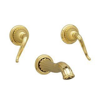 Phylrich WL141003U 003U Polished Brass Uncoated Bathroom Faucets Wall Mount Lav Faucet   Touch On Bathroom Sink Faucets  