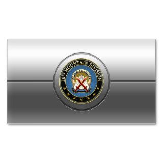 [154] 10th Mountain Division [10th MD] DUI Business Card