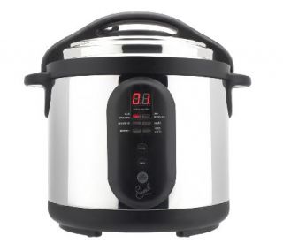 Emeril by T Fal 6 qt. Digital Stainless Steel Pressure Cooker —