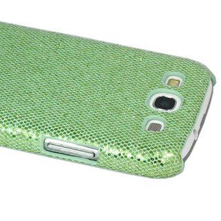 ASleek Green Bling Sparkle Glitter Hard Case Cover Back for Samsung Galaxy S III S3 Cell Phones & Accessories