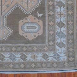 Afghan Hand knotted Vegetable Dye Brown/ Ivory Wool Rug (6'10 x 9'10) 5x8   6x9 Rugs
