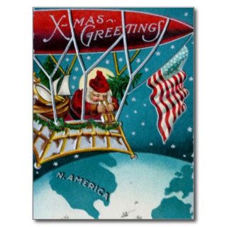 Vintage Christmas Santa Postcard