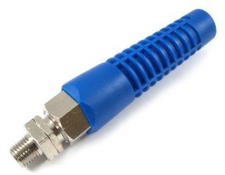 Forney 75502 Strain Relief Fitting for 3/8 Inch Polyurethane Flex Air Hose, 1/4 Inch Male NPT Fittings   Air Tool Hoses  