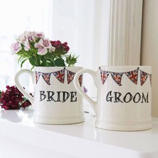 'bride' or 'groom' mug by sweet william designs