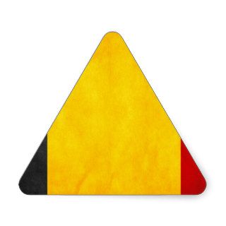 Belgium   Vlag van België, Drapeau de la Belgique Triangle Sticker