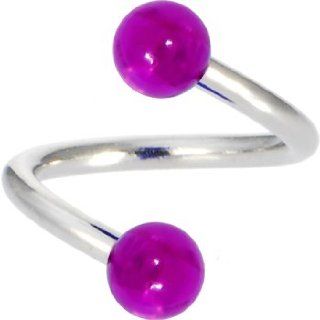 Spiral Twister   Magenta Magic Belly Button Ring Belly Button Piercing Rings Jewelry