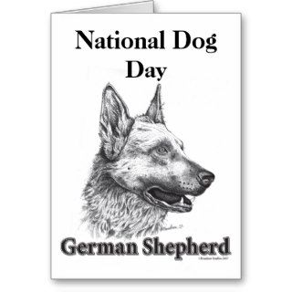 German Shepherd National Dog Day Cards