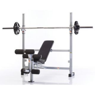 Gladiator by TuffStuff Wide Combo Adjustable Olympic Bench with Leg