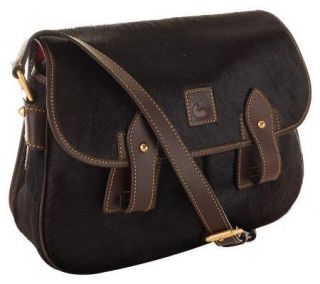 Dooney & Bourke Haircalf Cavallino Leather Saddle Bag —