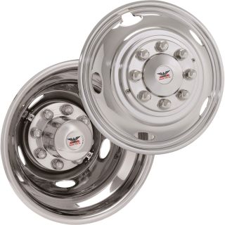 Phoenix USA Stainless Steel Wheel Liners — 2003-Current Dodge 3500 Trucks, 17In. Wheels, Model# SLD1703  Truck Accessory Covers