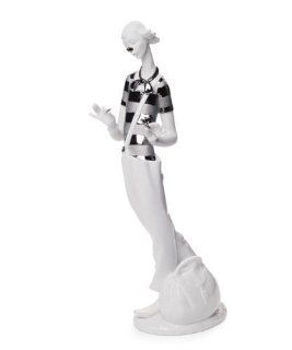Lladro Clown in Love Re Deco Porcelain Sculpture   Collectible Figurines
