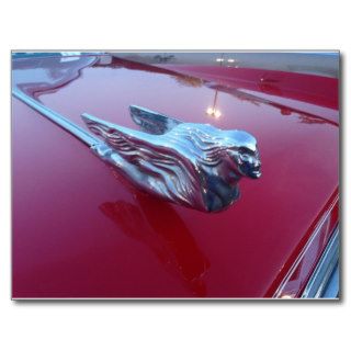 Cadillac Flying Woman Hood Ornament Post Card