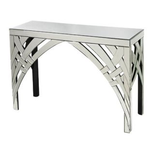 Curved Ribbon Mirrored Console