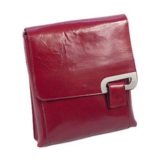 italian leather messenger bag by bella bags