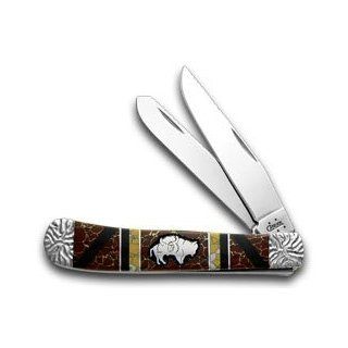 CASE XX Yellowhorse Buffalo Chief Trapper 1/1 Pocket knife Knives  Folding Camping Knives  Sports & Outdoors