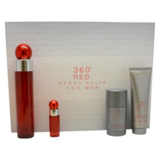 Mens 360 Red by Perry Ellis 4 Piece Gift Set