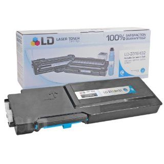 LD © Compatible Toner to Replace Dell 331 8432 (1M4KP) Extra High Yield Cyan Toner Cartridge for Dell C3760 and C3765 Laser Printers Electronics