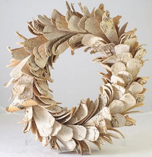 birch wreath by the orchard