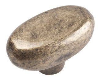 Atlas Homewares 332 CM Distressed Collection 1.7 Inch Oval Knob, Champagne   Cabinet And Furniture Knobs  