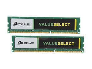CORSAIR 16GB (2 x 8GB) 240 Pin DDR3 SDRAM DDR3 1333 Desktop Memory Model CMV16GX3M2A1333C9