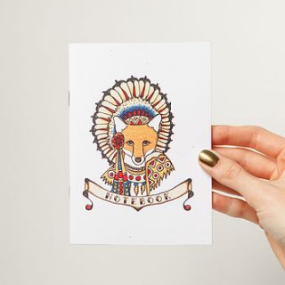 chief fox tattoo notebook by sophie parker