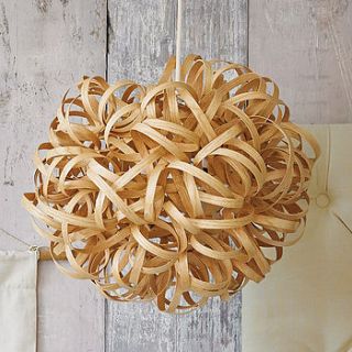 no. one wooden pendant light by tom raffield