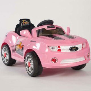 Kids Pink Camaro Style Ride On RC Car Remote Control Electric Power Wheels  Toys & Games
