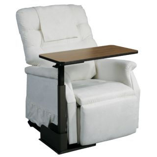 Patient Room Seat Lift Chair Overbed Table with Right Side
