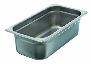 Update International SPH 334 Stainless Steel One Third Anti Jam Steam Table Pan, 4 Inch Kitchen & Dining