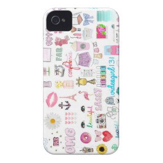 Tumblr Collage {Girly  and Cute} iPhone 4/4s Case