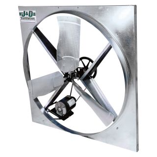 J & D Mfg. Panel Fan — 50in. Dia., 35,800 CFM, 3-Wing Blade, Model# VP50  Agricultural Fans