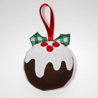 christmas pudding decoration by helen steel