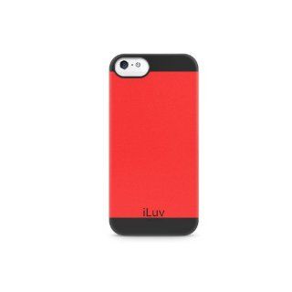 iLuv ICA7H335RED Flightfit Hybrid Case for iPhone 5   1 Pack   Retail Packaging   Red Cell Phones & Accessories