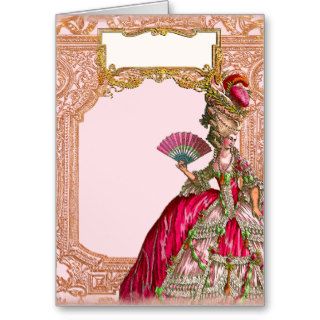Marie Antoinette in Hot Pink Cards