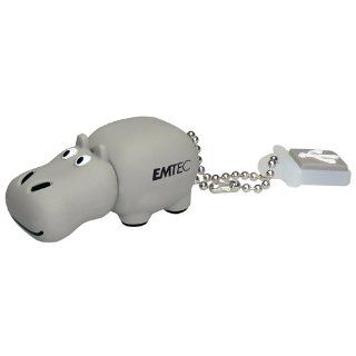 EMTEC M324 Animal Series 4 GB USB 2.0 Flash Drive, Hippo (EKMMD4GM324) Computers & Accessories