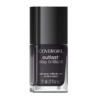 Covergirl Outlast Stay Brilliant Nail Gloss, #325 Black Diamond   0.37 Oz, Pack of 2 Health & Personal Care