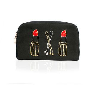 lips and clips make up bag by sewlomax