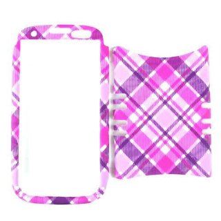 Cell Armor I747 RSNAP TE338 Rocker Snap On Case for Samsung Galaxy S3 I747   Retail Packaging   Pink and Purple Plaid Cell Phones & Accessories