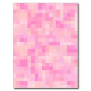 Light Pink Abstract Pattern. Postcard
